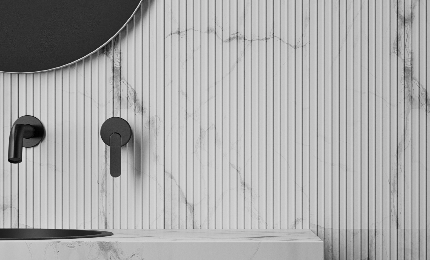 Fluted Bianco