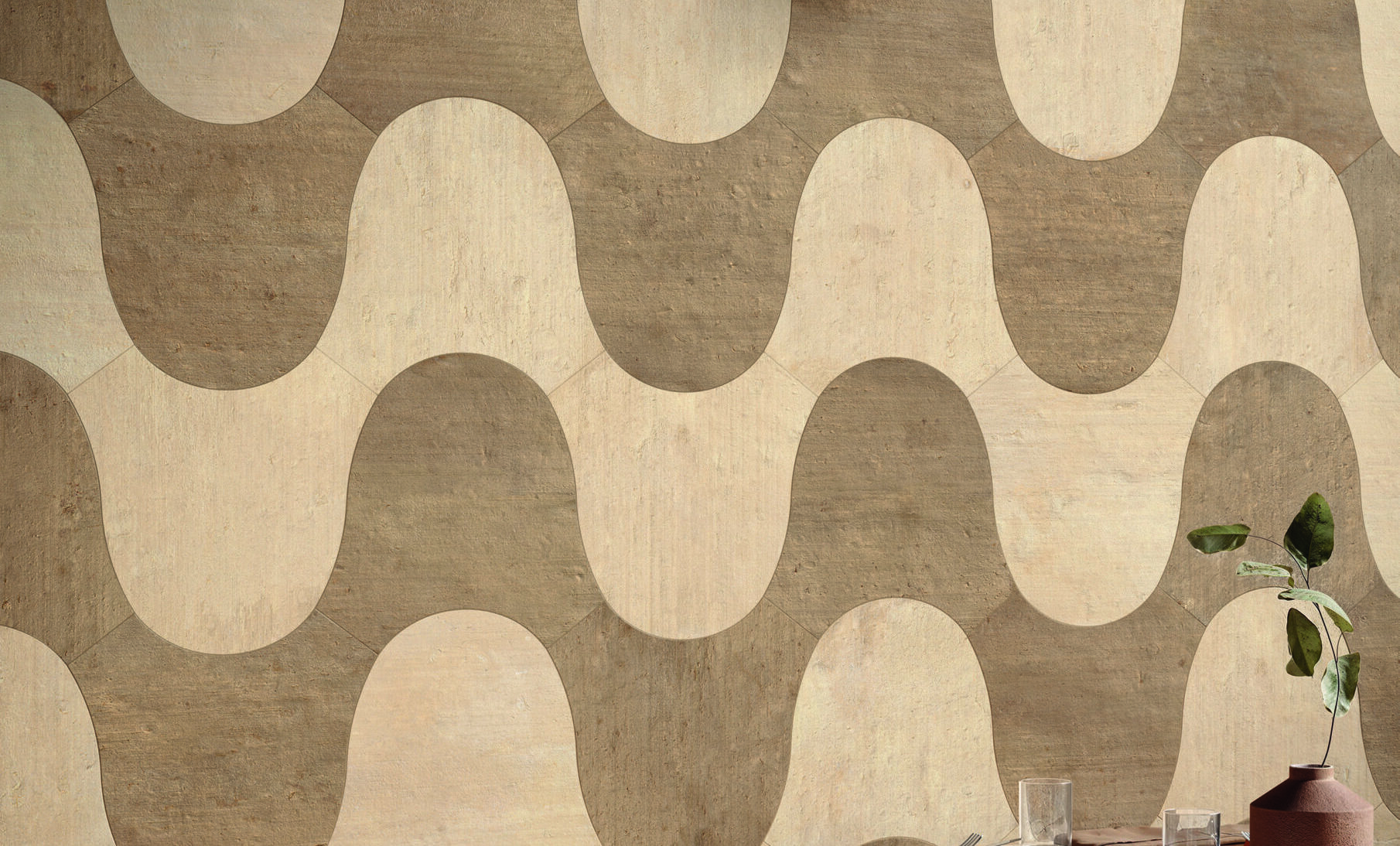 Fornaceprovenza Moka-Paglia Armonia 32,3x35,8 Amb Ristorante