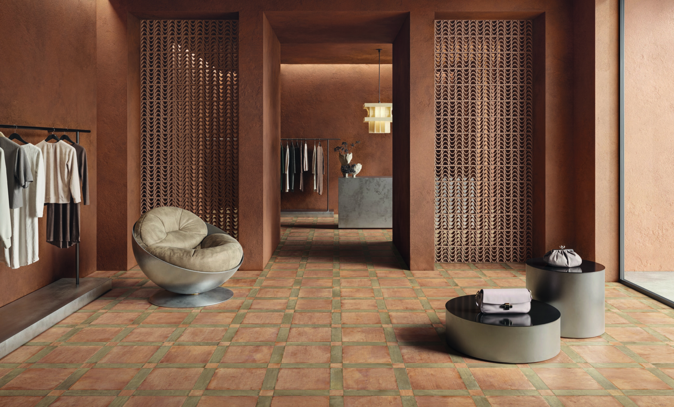 Fornaceprovenza Terra 37,5x37,5-9,1x9,1 Moka 9,1x37,5 Parentesi Terra Amb Negozio